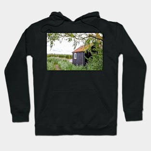 Wooden holiday rental on the waterfront of the River Bure Hoodie